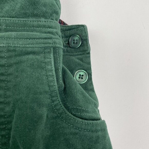 Kitestrings By Hartstrings Green Christmas Holiday Train Overalls Size 12 Months - Picture 3 of 7